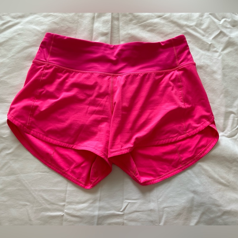 Lululemon | Speed Up Mid-Rise 4” Lined Shorts | Pink | 6